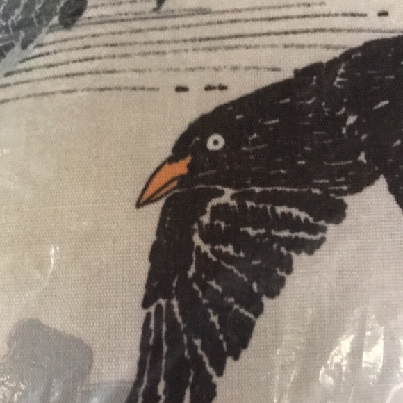 Pottery Barn Haunted House with Crows Lumbar Pillow BNWT RARE - Picture 5 of 10